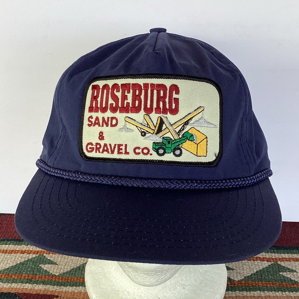 Vintage Head to Toe Roseburg Oregon sand & gravel co SnapBack Patch Trucker Hat